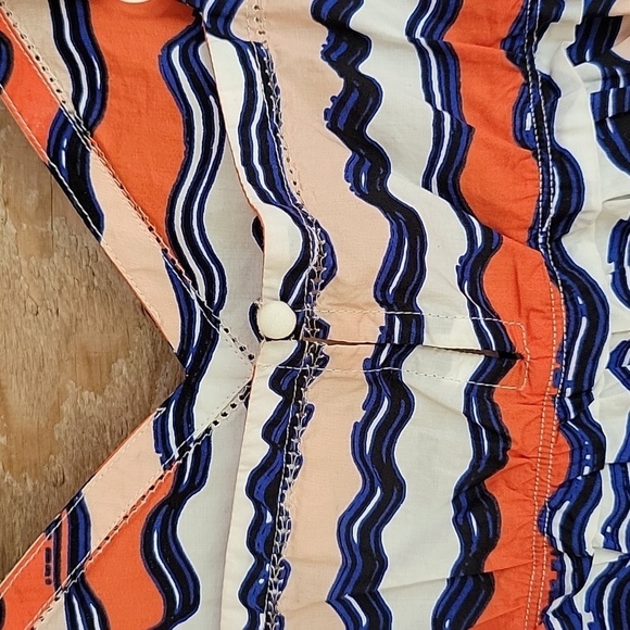 Anthropologie Lilka Size Small Orange, Blue, and White Tank Top - Picture 7 of 8